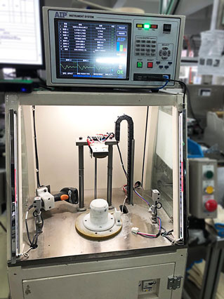 艾普智能儀器—定制無刷電機測試系統在某大企業應用現場